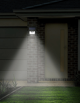 BRIGHTLIGHT Solar Powered Motion Detected Wall Light